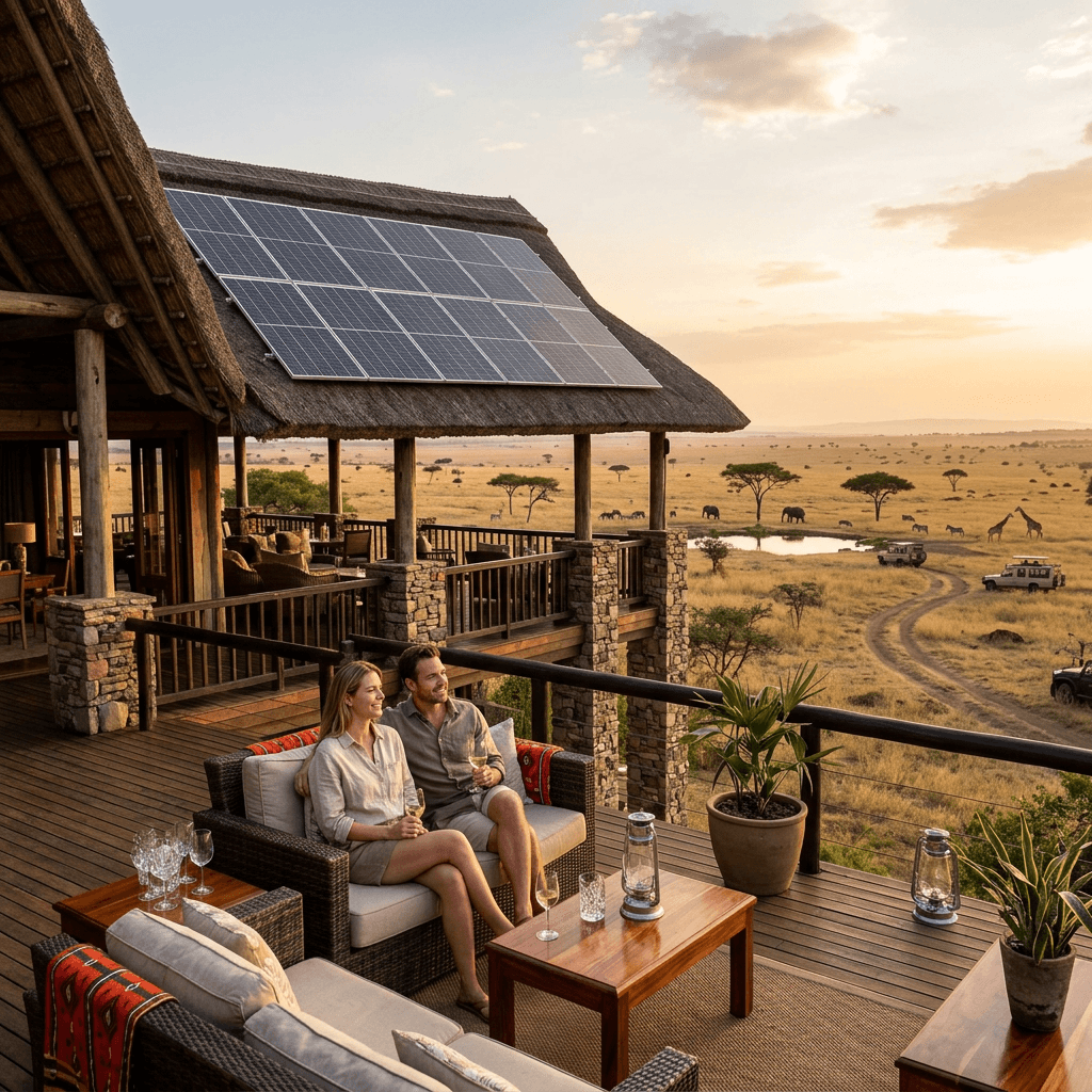 Solar installation at a Kenyan hotel